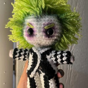 Crochet Beetlejuice Amigurumi