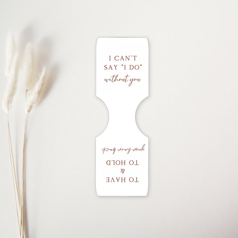 Printable Scrunchie Tag Template, Wedding Proposal Gift, To Have and To Hold Your Hair Back Tag, Bridesmaid or Maid of Honor Proposal, Canva image 1