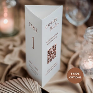Plantilla de número de mesa tríptico, signo de número de mesa de boda, tarjetas de números de mesa imprimibles, números de mesa de boda trípticos, letreros de mesa de boda