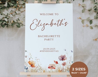 Large Bachelorette Welcome Sign Template, Editable Bachelorette Party Sign, Bachelorette Weekend Welcome, Printable Bachelorette Sign