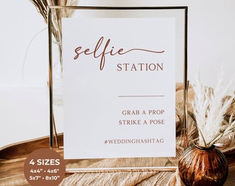 Selfie Station, cartello per oggetti di scena fotografici