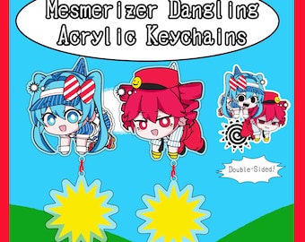 Mesmerizer Teto Miku Dangling Acrylic Keychains (2"+1.5")