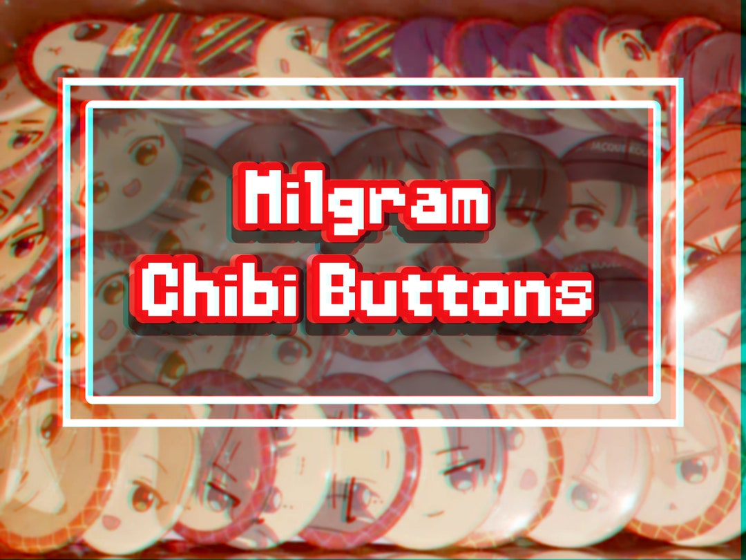 MILGRAM ピンバッジ Milgram Chibi Button Pins (1.75