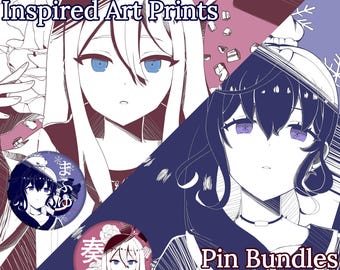 Kairiki Bear/Nounoknown Inspired Mafuyu Kanade Art Prints (Matte, 8.5x11 Letter Size)