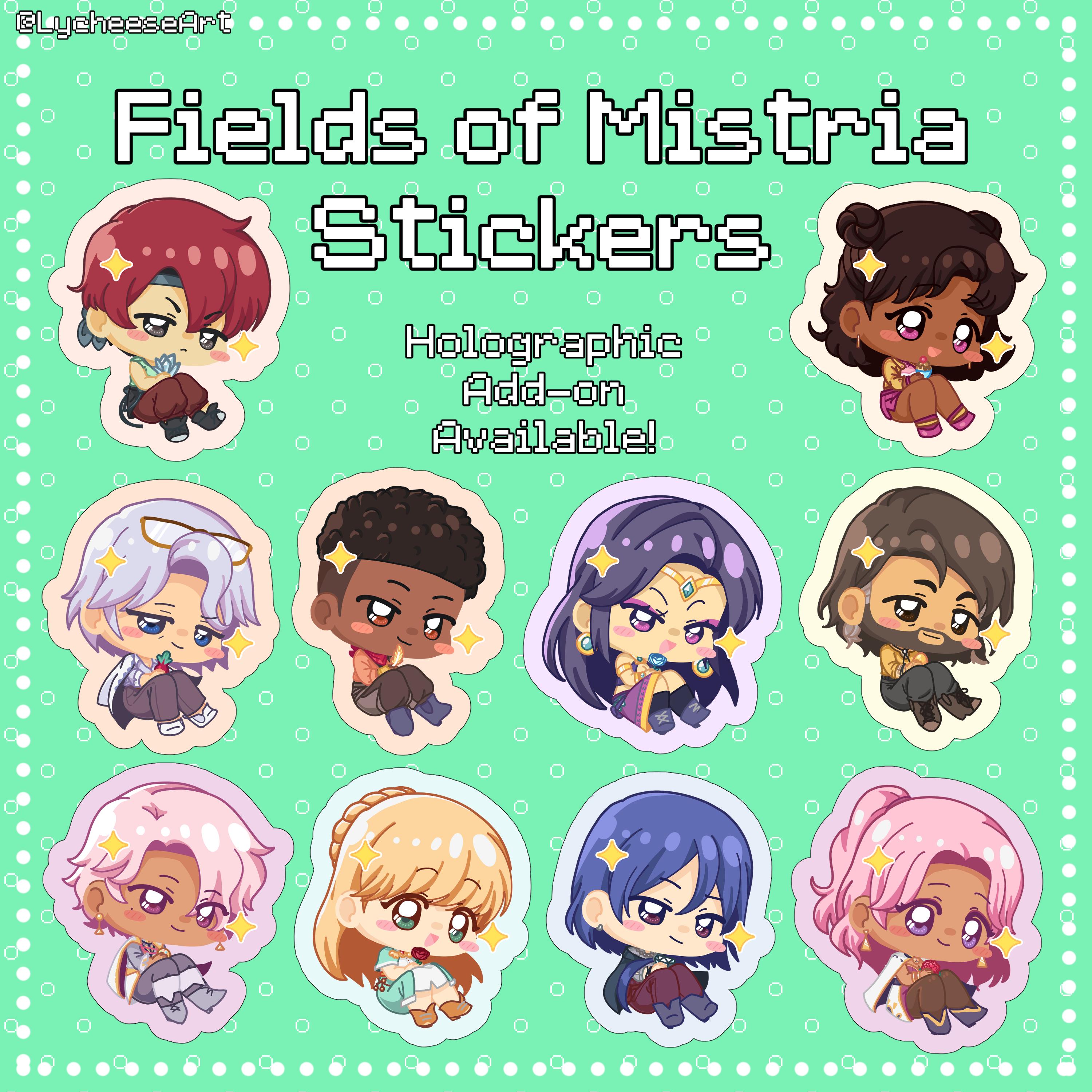 HOLO OPTION! Fields of Mistria Vinyl Stickers (2.5