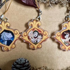 The Owl House - Frame charms - Philip Wittebane / Belos, Caleb Wittebane, Evelyn Clawthorne