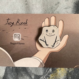 Frog Rock Enamel Pin