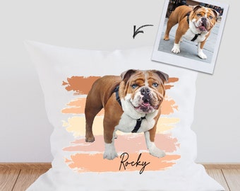 Personalized Dog Pillow, Custom Dog Portrait Pillow, Personalized Cat Pillow, Personalized Pet Gift, Custom Pet Pillow Dog Throw Pillow