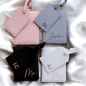 Gepersonaliseerde paspoorthoes en bagagelabel, gepersonaliseerde paspoorthouder, gepersonaliseerde bagagelabel, gepersonaliseerd paspoort, gepersonaliseerde reiscadeaus