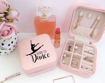 Personalized Dance Jewelry Box, Dancer Jewelry Box, Personalized Jewelry Box For Women, Personalized Travel Jewelry Box, Gifts For Dancers