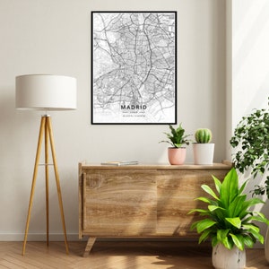 Custom City Map Print Decor Custom City Map Poster Personalized Map Art City Map Art zdjęcie 2