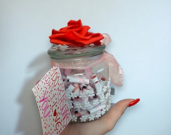 DIY 100 Reasons Why I Love You Notes For Jar, Valentine's Day Gifts