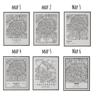 Custom City Map Print Decor Custom City Map Poster Personalized Map Art City Map Art zdjęcie 7