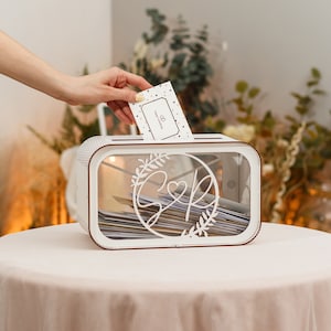 Personalisierte Hochzeitskarten Box | Hochzeit Spardose | Personalisierte Hochzeitsbox für Karten | Kartenbox für Graduierung | Kartenbox für Hochzeit