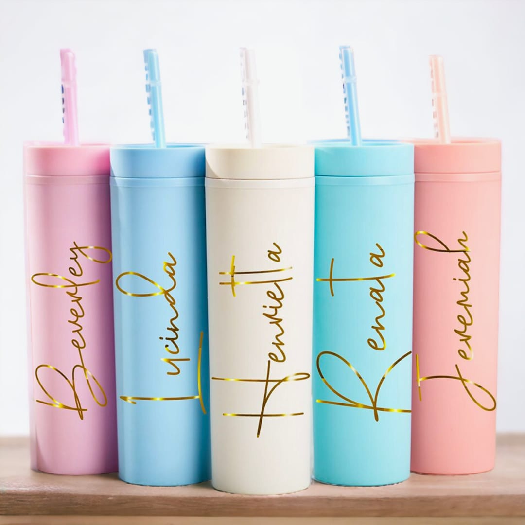 Personalized Tumbler With Lid and Straw, Personalized Tumbler for Women