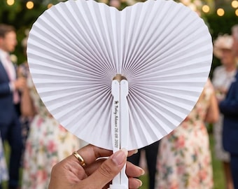 Bulkverpakking aangepaste bruiloftfans, gepersonaliseerde handfans, trouwbedankjes voor gasten