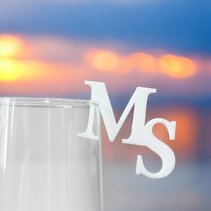 Paquetes de etiquetas para bebidas con iniciales, etiquetas personalizadas para bebidas de boda, decoraciones de boda personalizadas, adornos para vasos personalizados, etiquetas para bebidas personalizadas