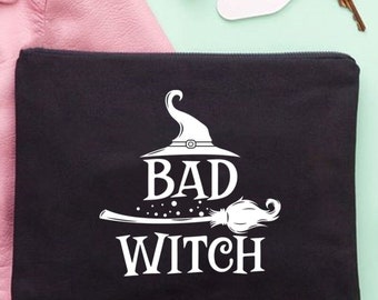 Halloween Schminktasche, Gruselige Schminktasche, Halloween Kosmetiktasche, Kosmetiktasche, Schminktasche mit Reißverschluss