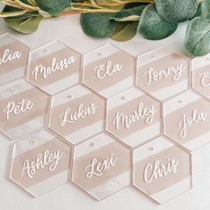 Confezione da 10 pezzi Segnaposto da tavolo per matrimonio / Segnaposto in acrilico per matrimonio / Segnaposto personalizzato per matrimonio / Segnaposto in acrilico dipinto / Matrimonio