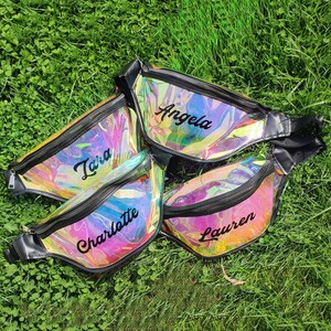 Personalized Bachelorette Fanny Pack, Bride Fanny Pack, Bridesmaid Fanny Pack, Bachelorette Favors, Clear Custom Fanny Pack