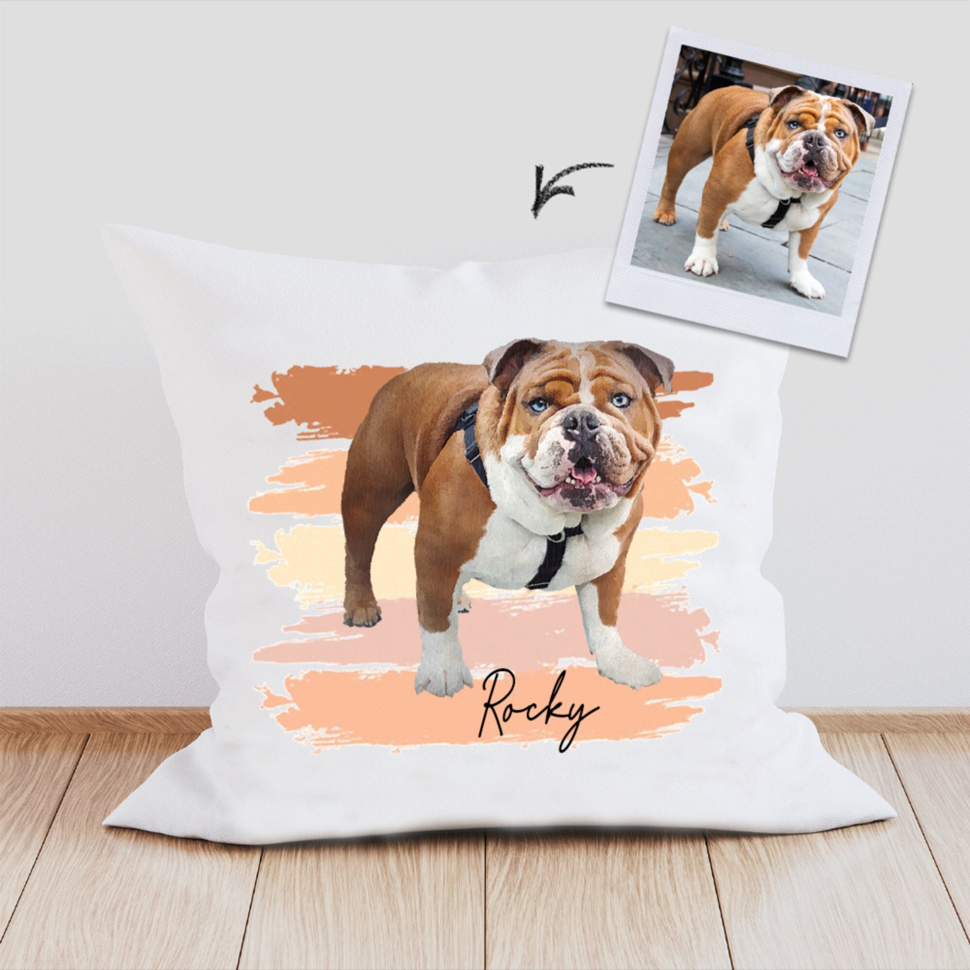 Dog Pillow Custom Etsy