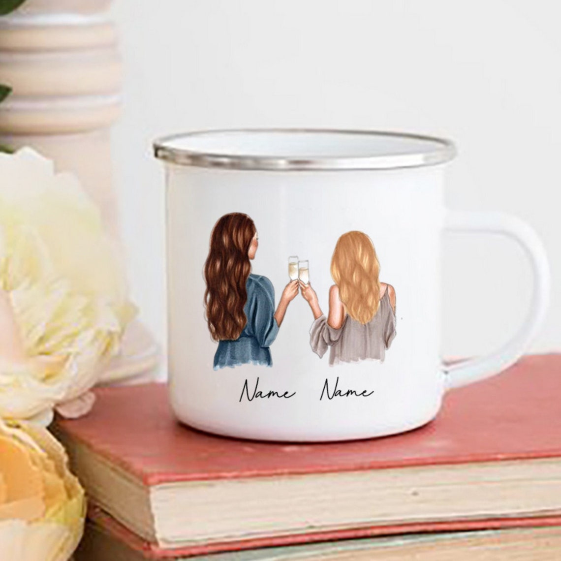 Personalized Best Friends Mug Custom Best Friends Mug Etsy