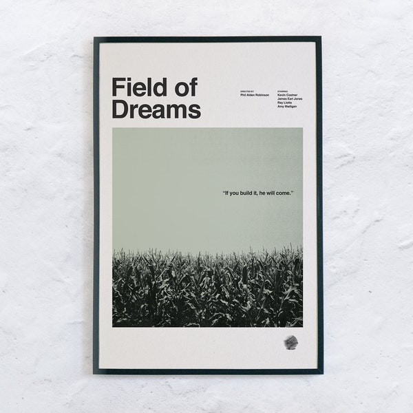 Field Of Dreams Movie Poster - Mid-century inspired