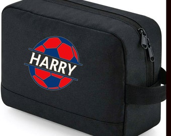 Personalised Football themed wash bag, Wash bag for kids, Wash bag for men, Toiletry wash bag personalised gift ideas,Birthday presents