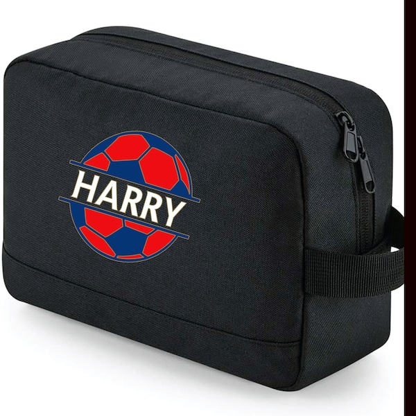 Personalised Football themed wash bag, Wash bag for kids, Wash bag for men, Toiletry wash bag personalised gift ideas,Birthday presents