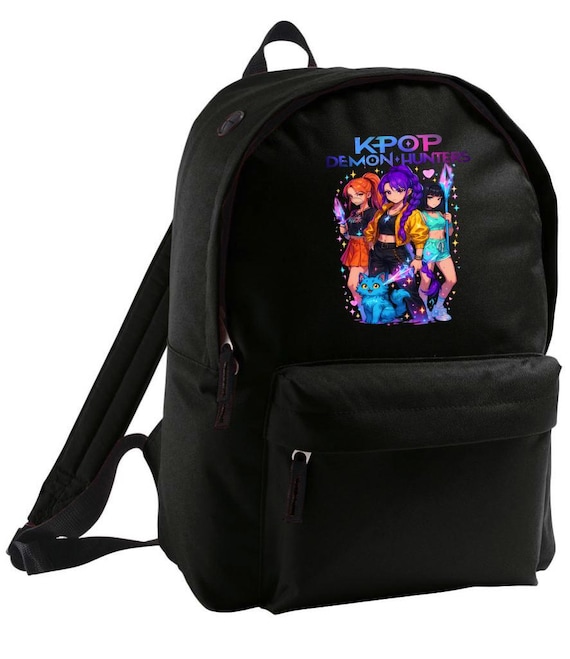 Personalised K POP Demon Hunters Inspired Backpack: Kids' Nylon