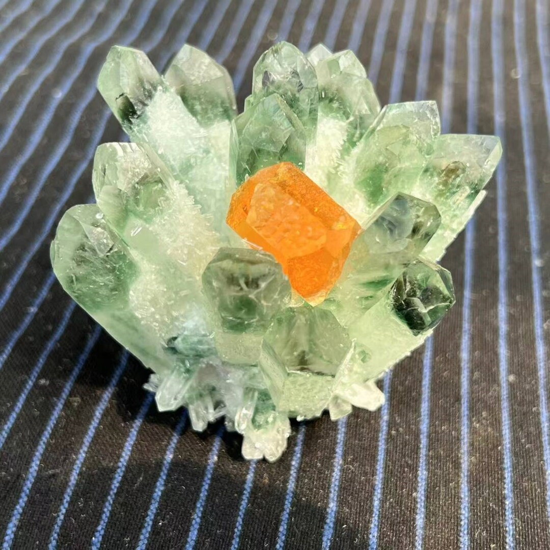 300g 1PC Green Ghost Crystal Clusterquartz Crystal Etsy