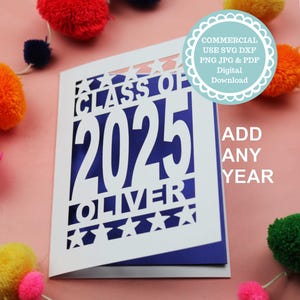 Graduation Card SVG File For Cricut Or Laser Cutting