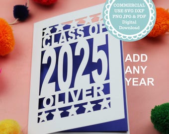 Graduation Card SVG File For Cricut Or Laser Cutting