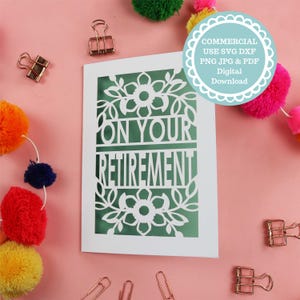 Cartão de aposentadoria Cricut SVG