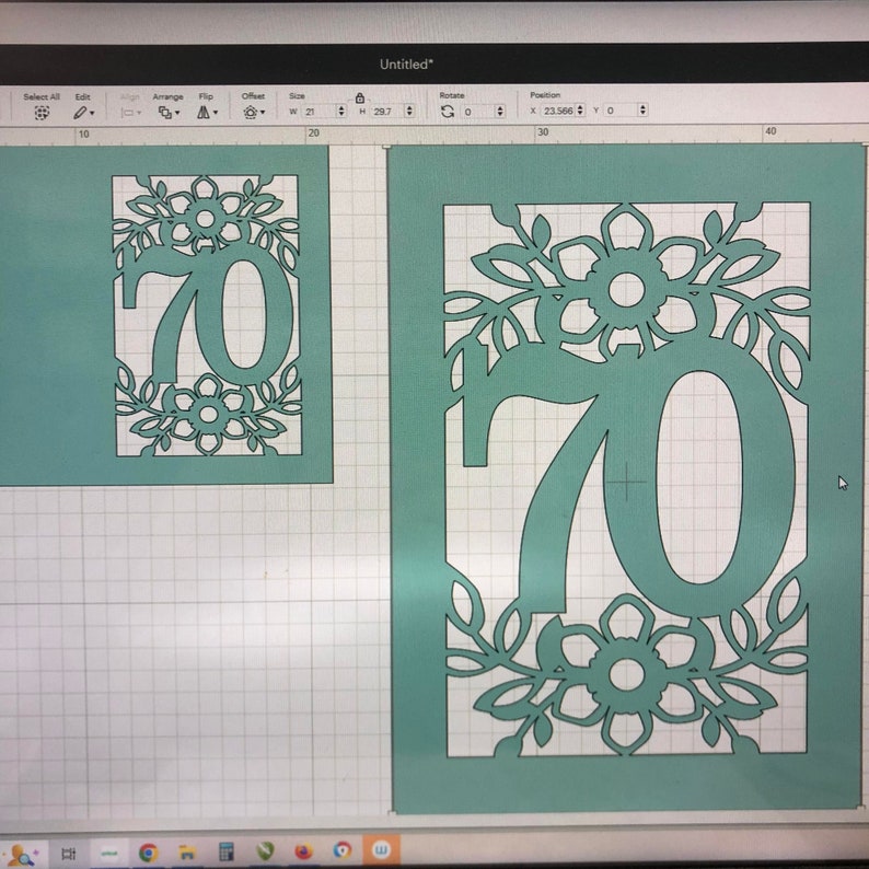 SVG 70th Birthday Card Papercut Template, Age 70 Card SVG File for ...
