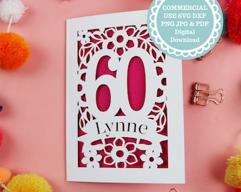60th Birthday SVG for Cricut