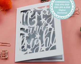 SVG Cricut Christmas Card Template
