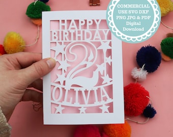 2nd Birthday SVG Insert Card