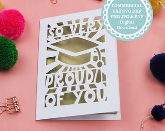 Cricut Graduation Card SVG File For Commercial Use