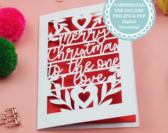 SVG Cricut Christmas Card Template