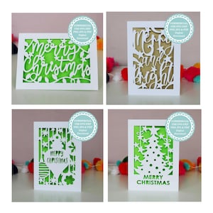 Cricut kerstkaarten SVG-bundel