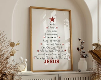 Arte cristiano navideño imprimible para la pared