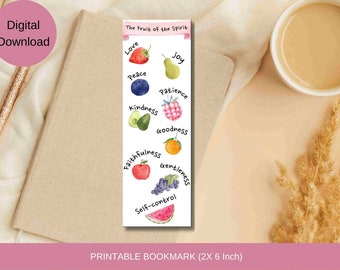 Frucht des Geistes Lesezeichen, Schrift Bibelstudie (Digitaler Download)
