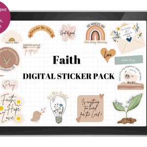 Printable Christian Stickers - Vol 1 Graphic by stacysdigitaldesigns