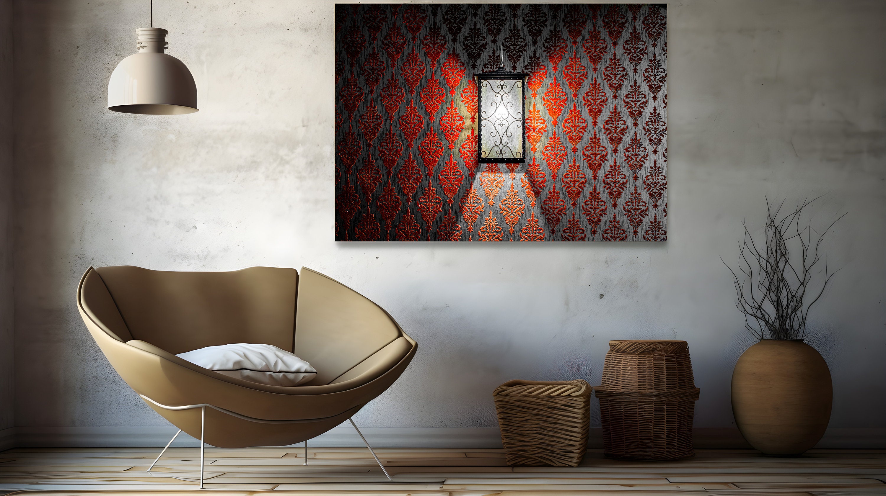 Red Large Canvas Gallary Print Sizes up to 60x40 Inch - Etsy