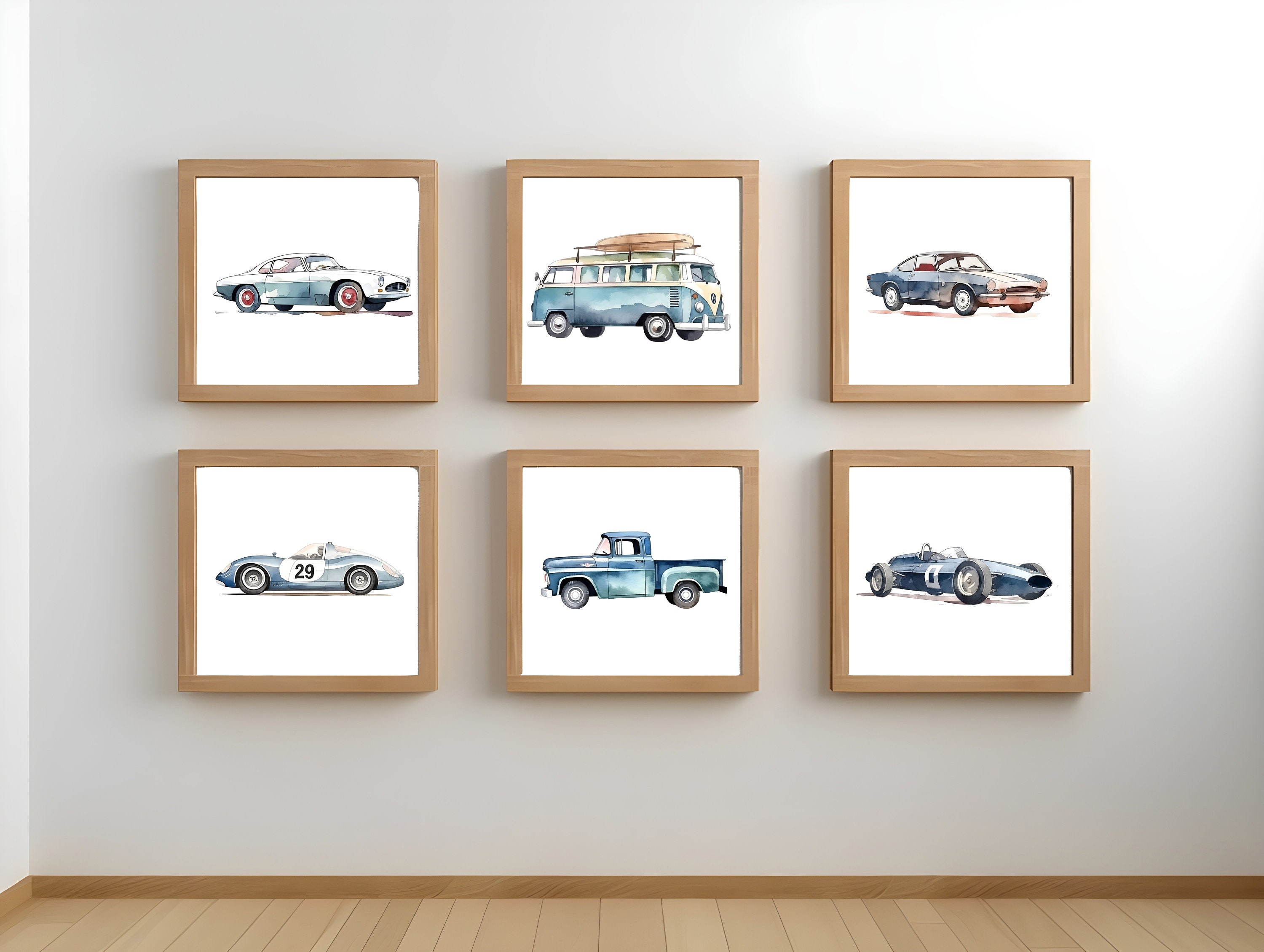 Vintage Car Poster - Etsy