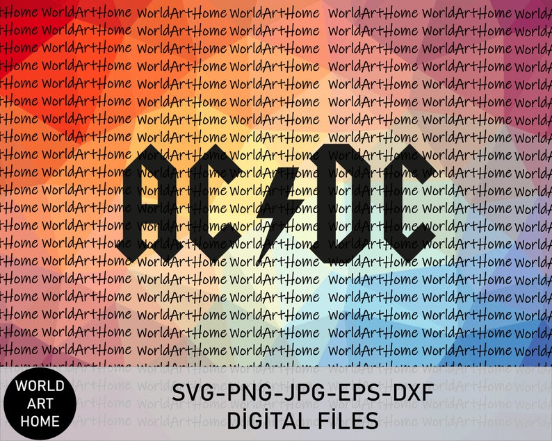 AC/DC Back in Black SVG, Png, Eps, Dxf, Jpg - Etsy