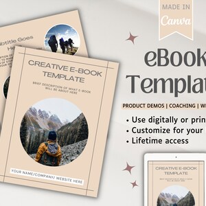 eBook Template | Workbook Template | eBook Template Canva | Coaching Templates | Course Template | Catalog Template | Canva Template | eBook