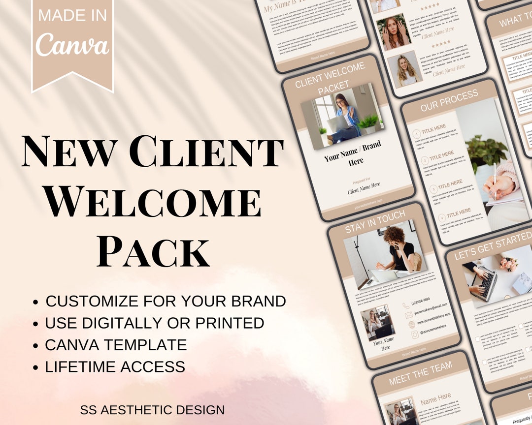 New Client Welcome Packet | Virtual Assistant | Social Media Manager ...