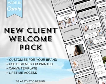 New Client Welcome Packet | Virtual Assistant | Social Media Manager | Business Plan | Client Gifts | Client Welcome | Client Onboarding